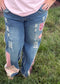 Rebel Patch Bootcut Denim