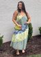 Boho Harmony Mixed Print Maxi Dress