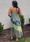 Boho Harmony Mixed Print Maxi Dress