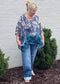 Graceful Flow Cape Sleeve Blouse