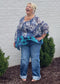 High Rise Cuffed Wide Leg Jean