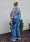 High Rise Cuffed Wide Leg Jean