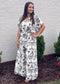 Palm Noir Tie Jumpsuit