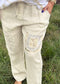 Luxe Linen Embellished Statement Pants