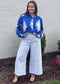 Royal Blue Blouse