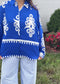 Royal Blue Blouse