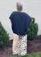 Soft Horizon High-Low Blouse