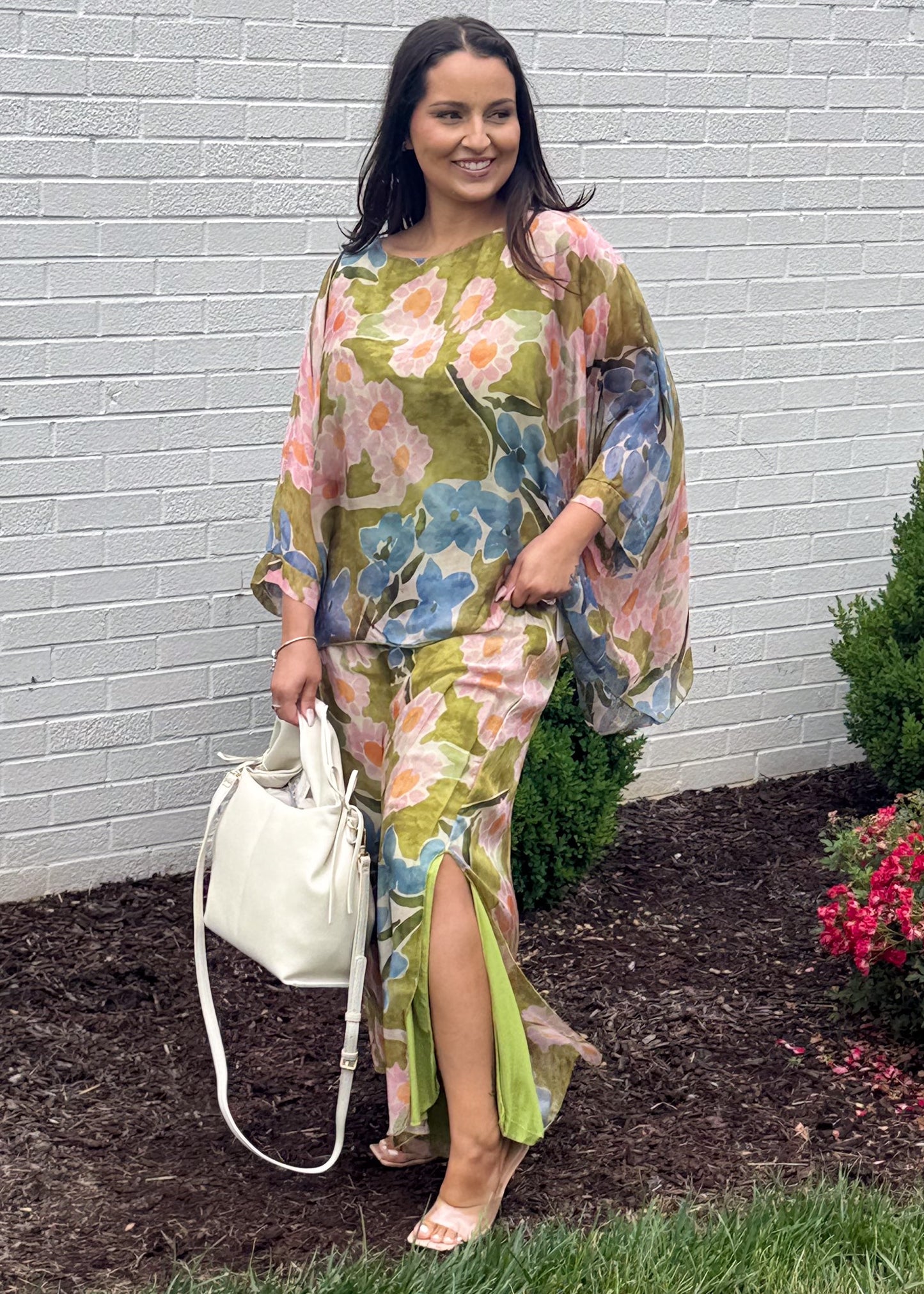 Garden Luxe Silk Pants