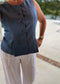 Pinstripe Denim Vest