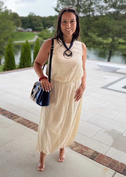 Crinkle Bubble Top with Skirt
