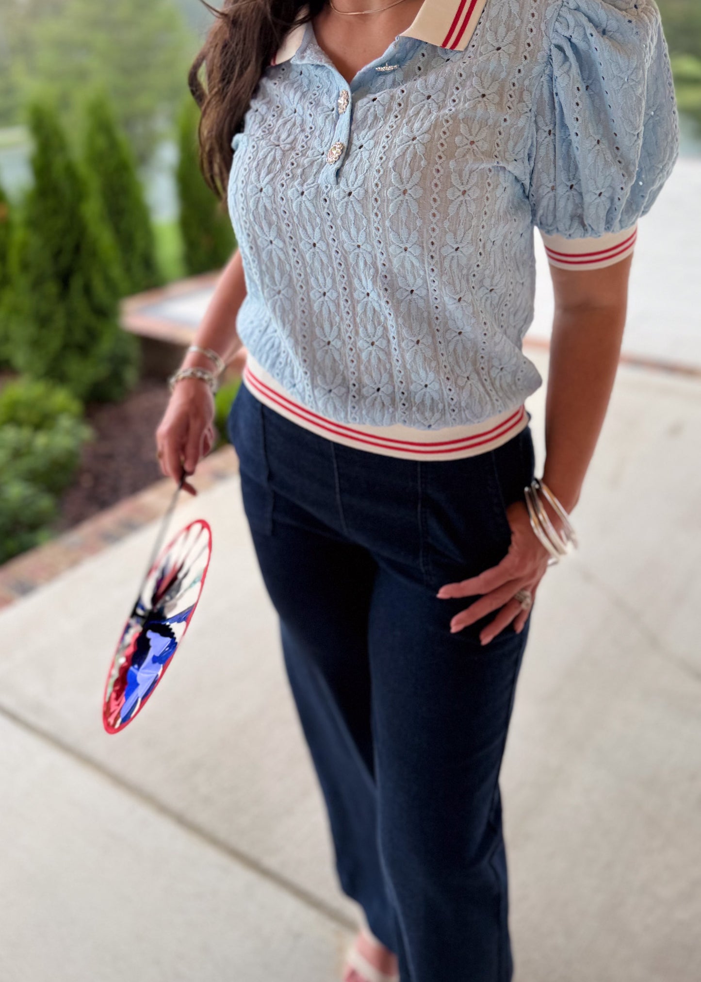 Sweet Stripe Puff Knit