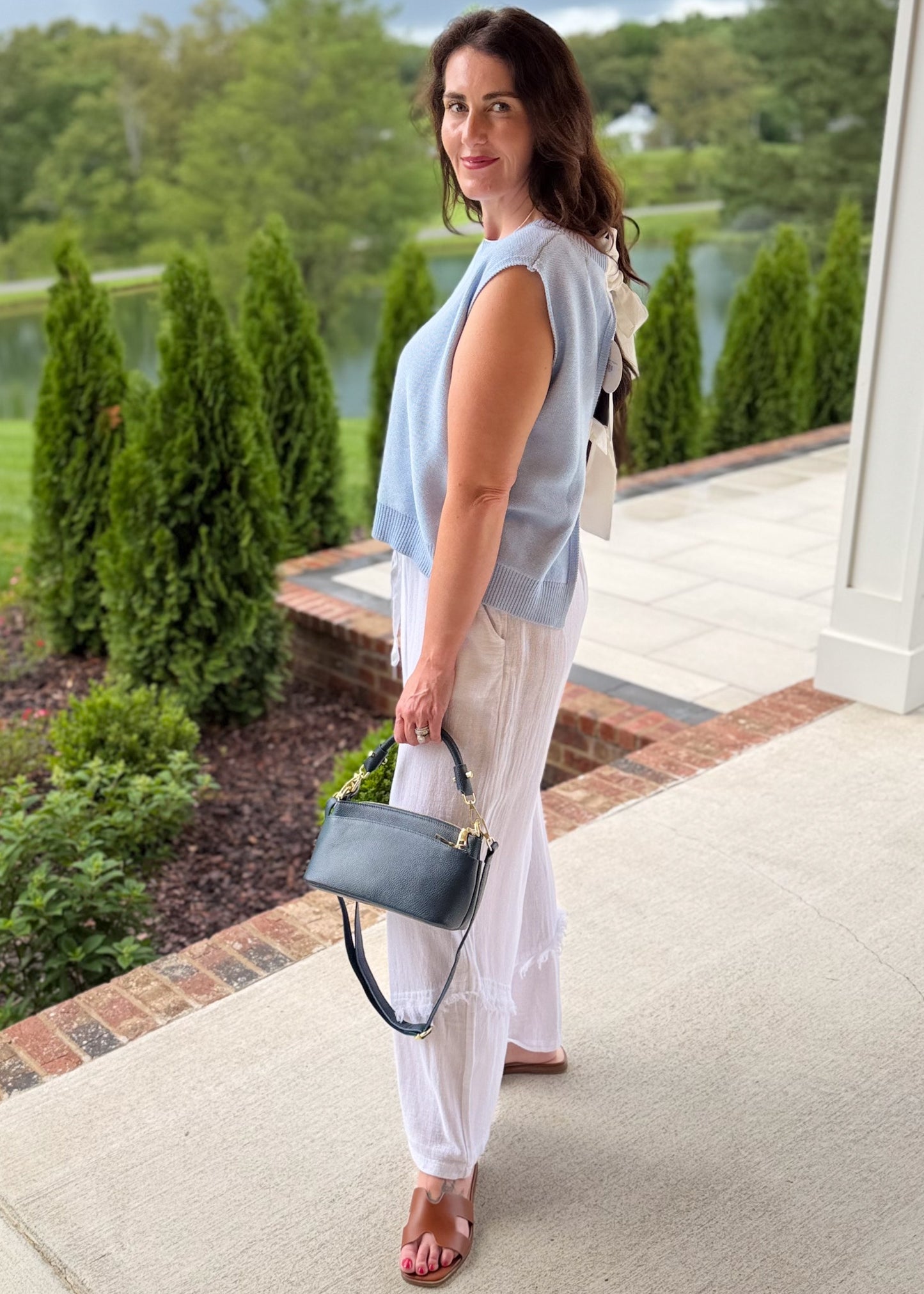 Whisper Blue Sleeveless Knit