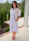 Seaside Stripe Shirt Dress