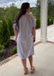 Seaside Stripe Shirt Dress