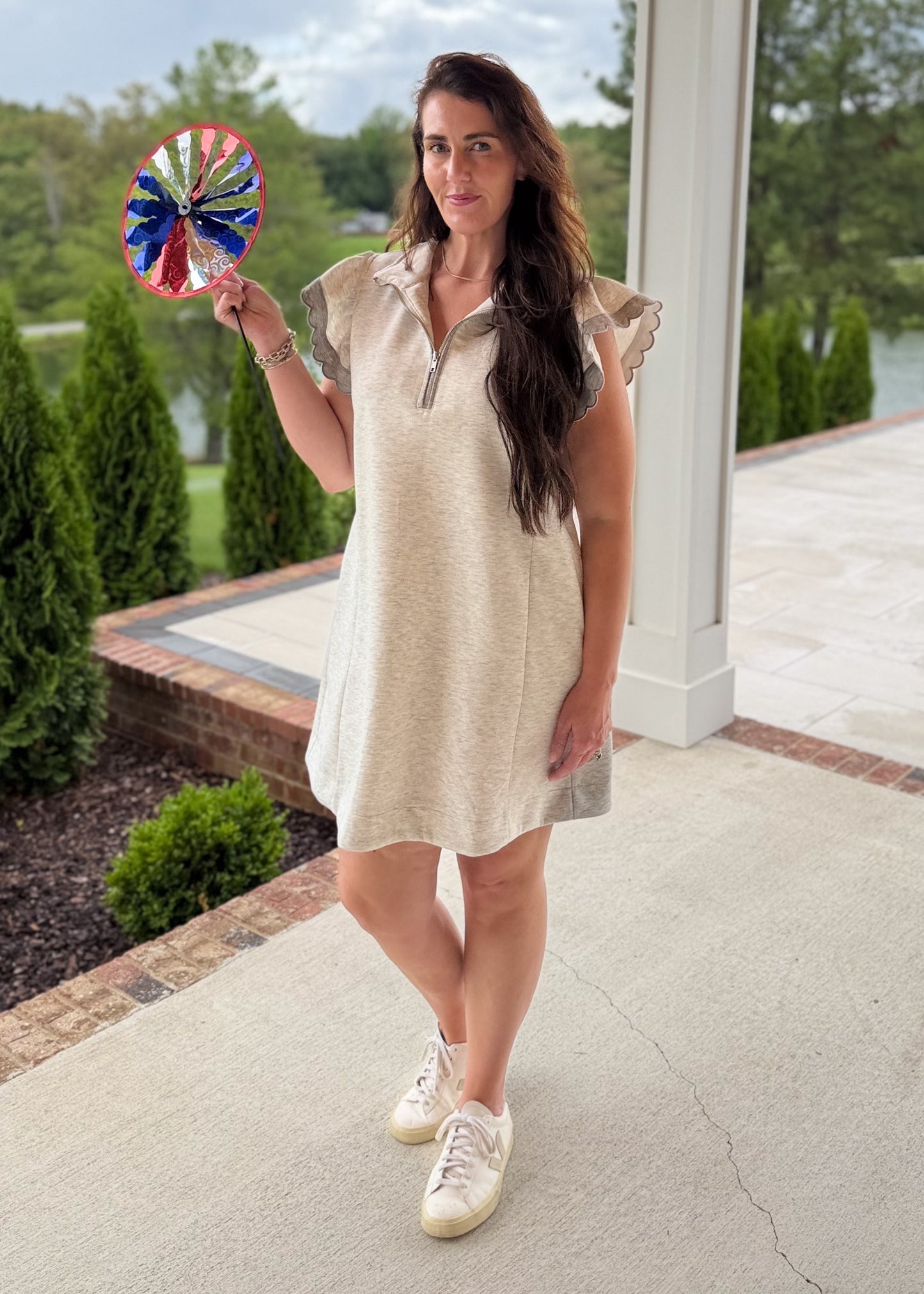 Cozy Charm Ruffle Dress