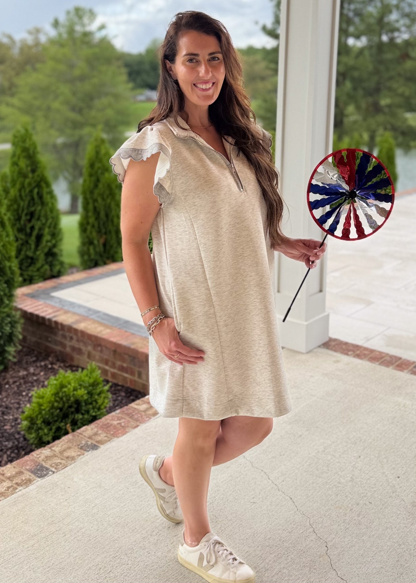 Cozy Charm Ruffle Dress