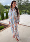 Blue Paisley Pocket Blouse