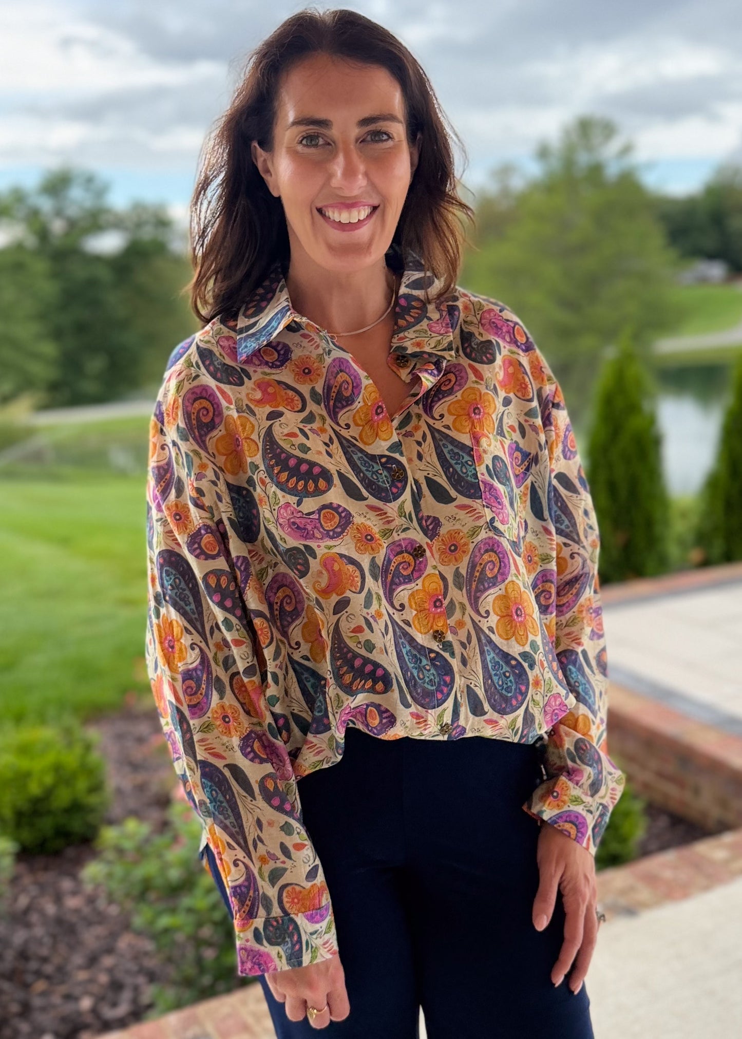 It's All Indigo Blouse