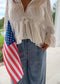 Everyday Romance Tie-Front Blouse