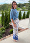 Midnight Bloom Wide Leg Pants