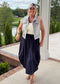 Modern Muse Side Tuck Midi Skirt