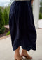 Modern Muse Side Tuck Midi Skirt