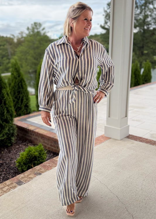 Chambray Stripe Set