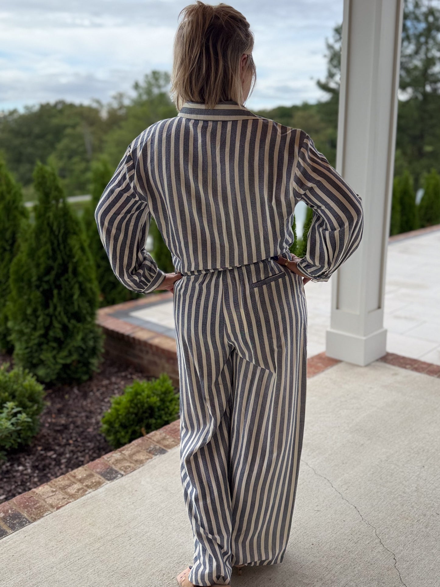 Chambray Stripe Set