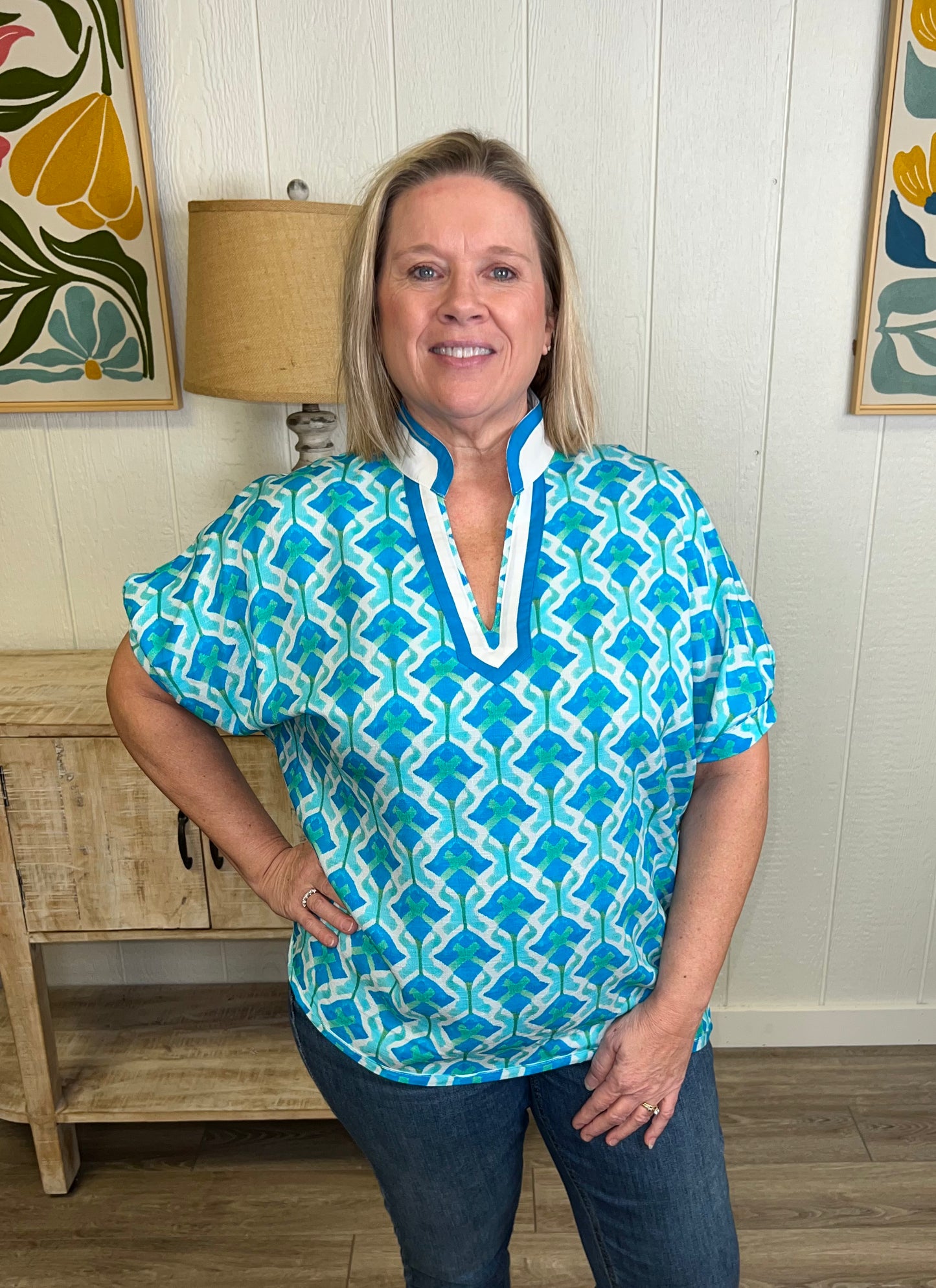 Ocean Drift Dolman Top