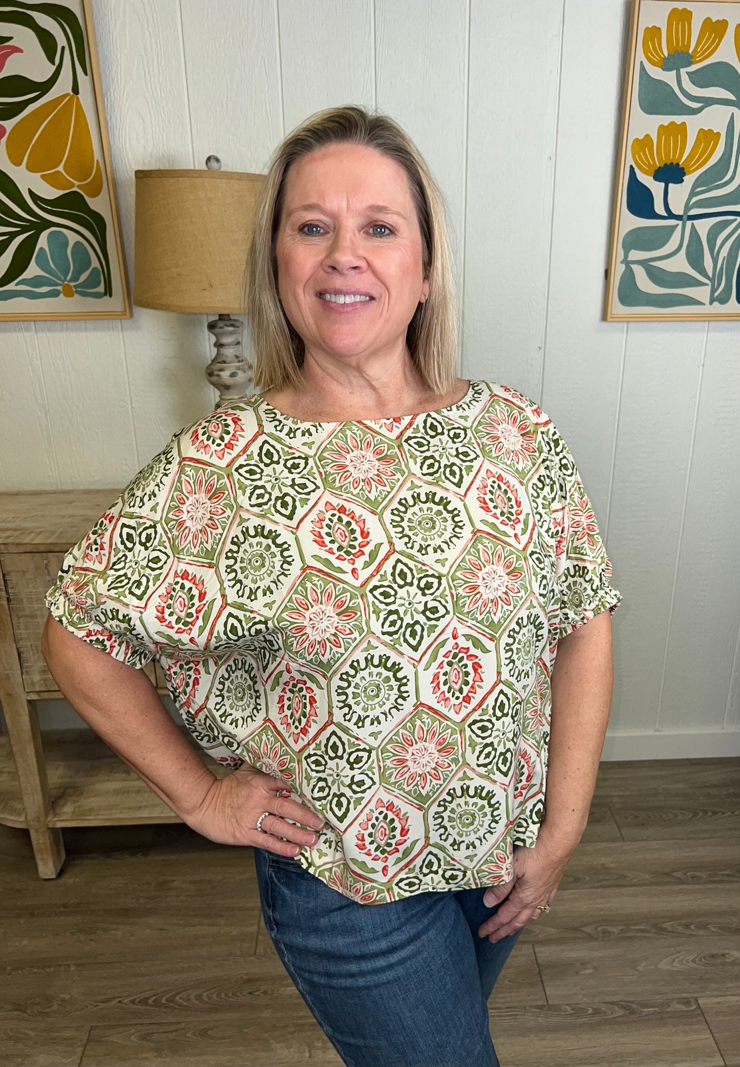 Color Harmony Dolman Top