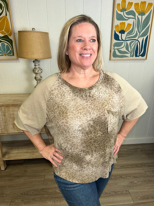Tanned Leopard Top