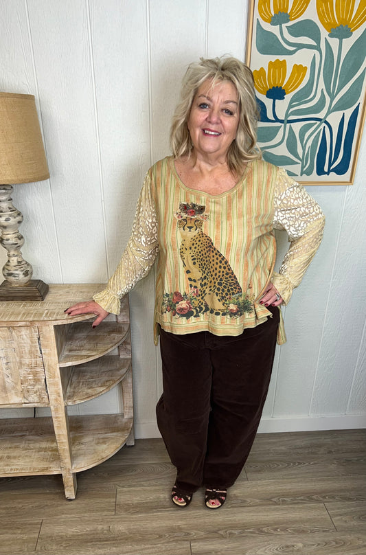 Cheetah Wild Statement Top