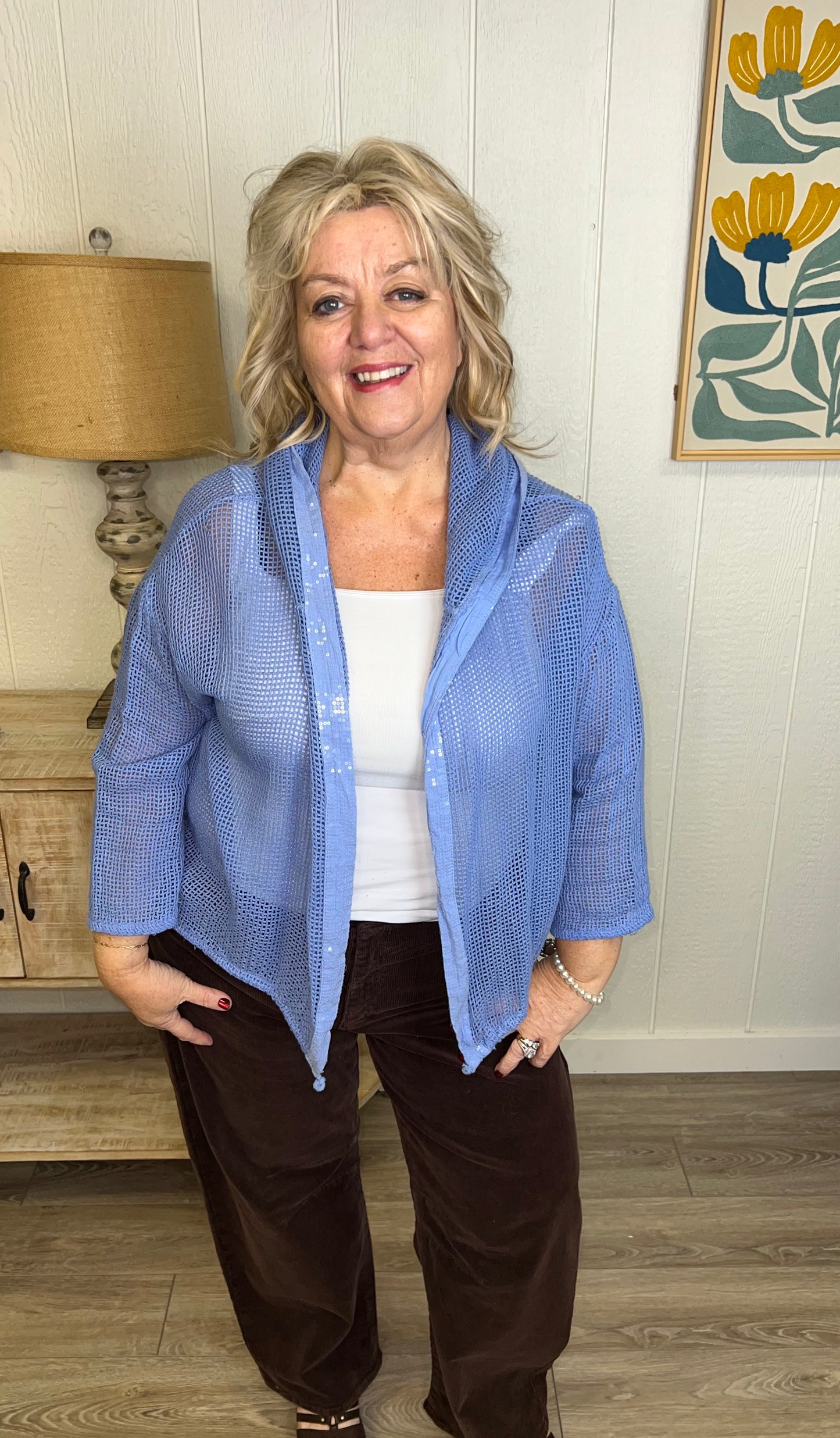 The Periwinkle Glow Cardigan