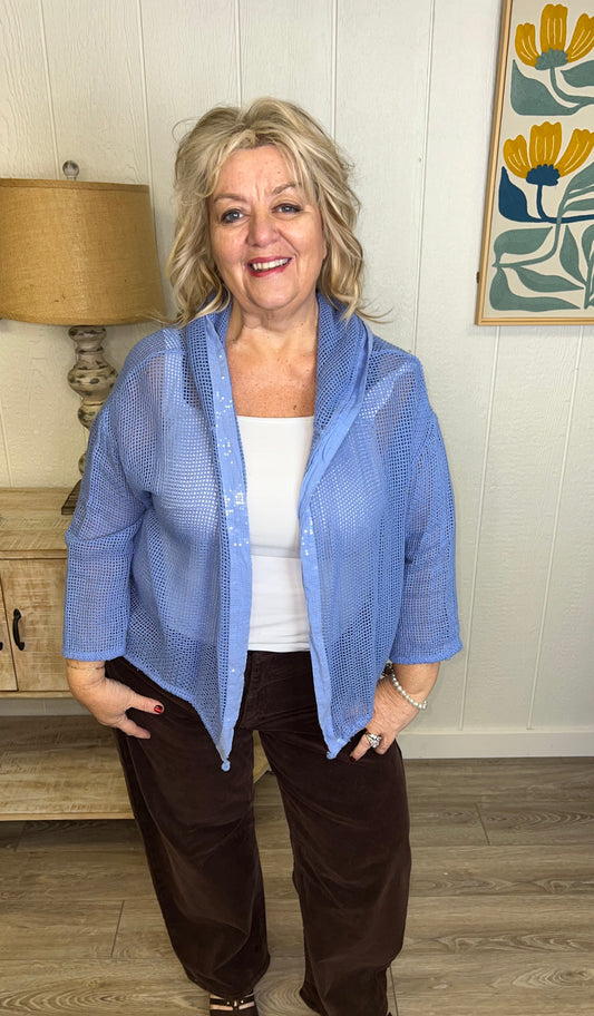 The Periwinkle Glow Cardigan
