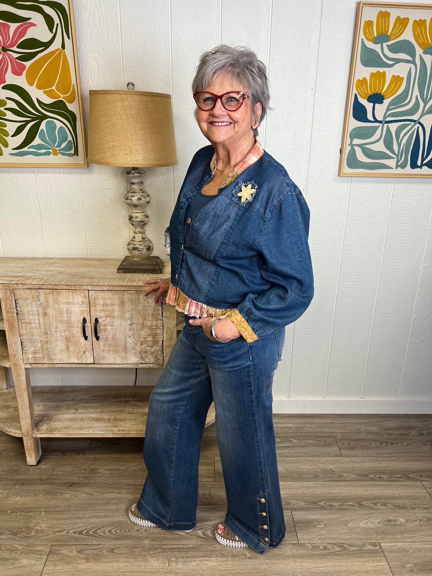 Golden Hour Wide Leg Jeans