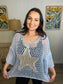 Golden Star Crochet Top