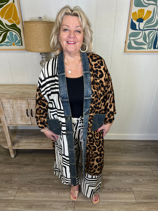 Half & Half Statement Cardigan