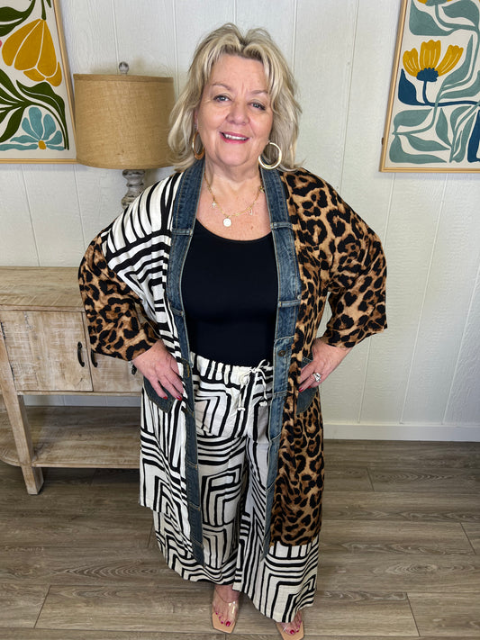 Half & Half Statement Cardigan