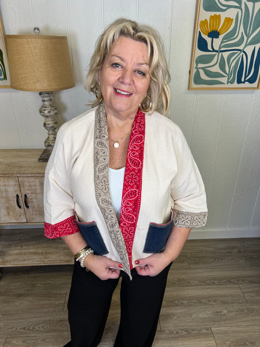 Rodeo Love Bandana Cardigan