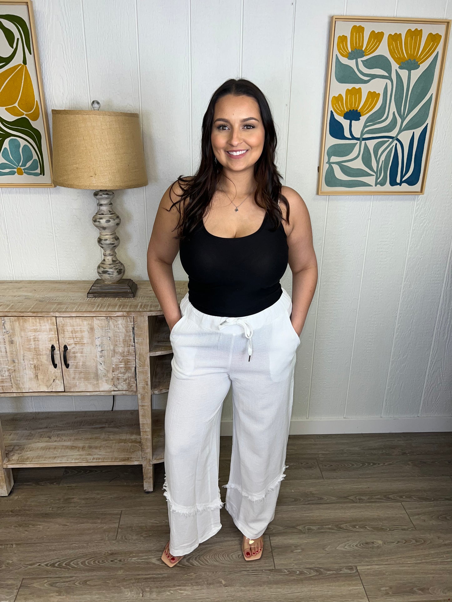 Breezy Fringe Palazzo Pants