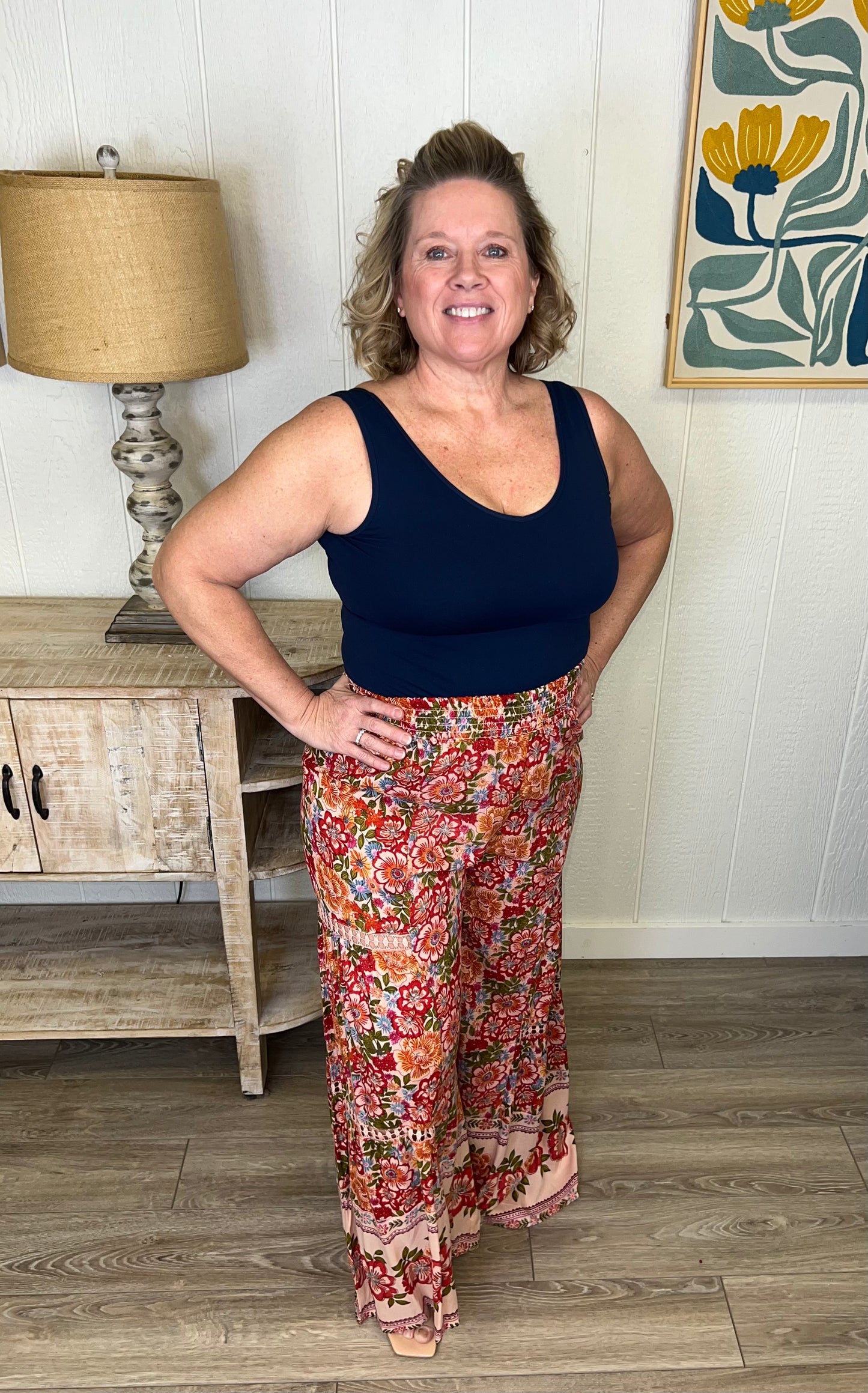 Fuchsia Garden Flow Pants
