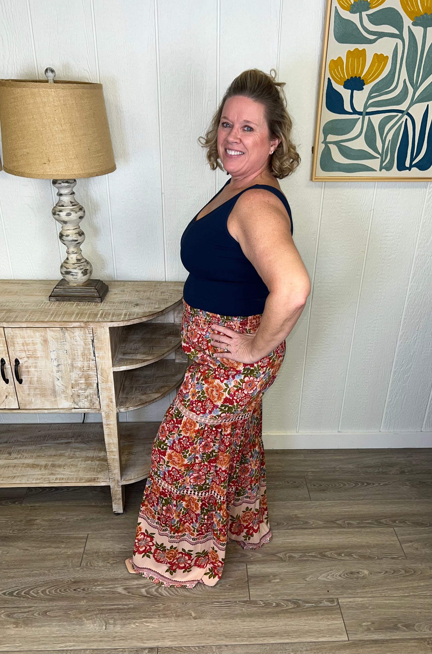 Fuchsia Garden Flow Pants