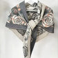 Rose Pattern Triangle Scarf