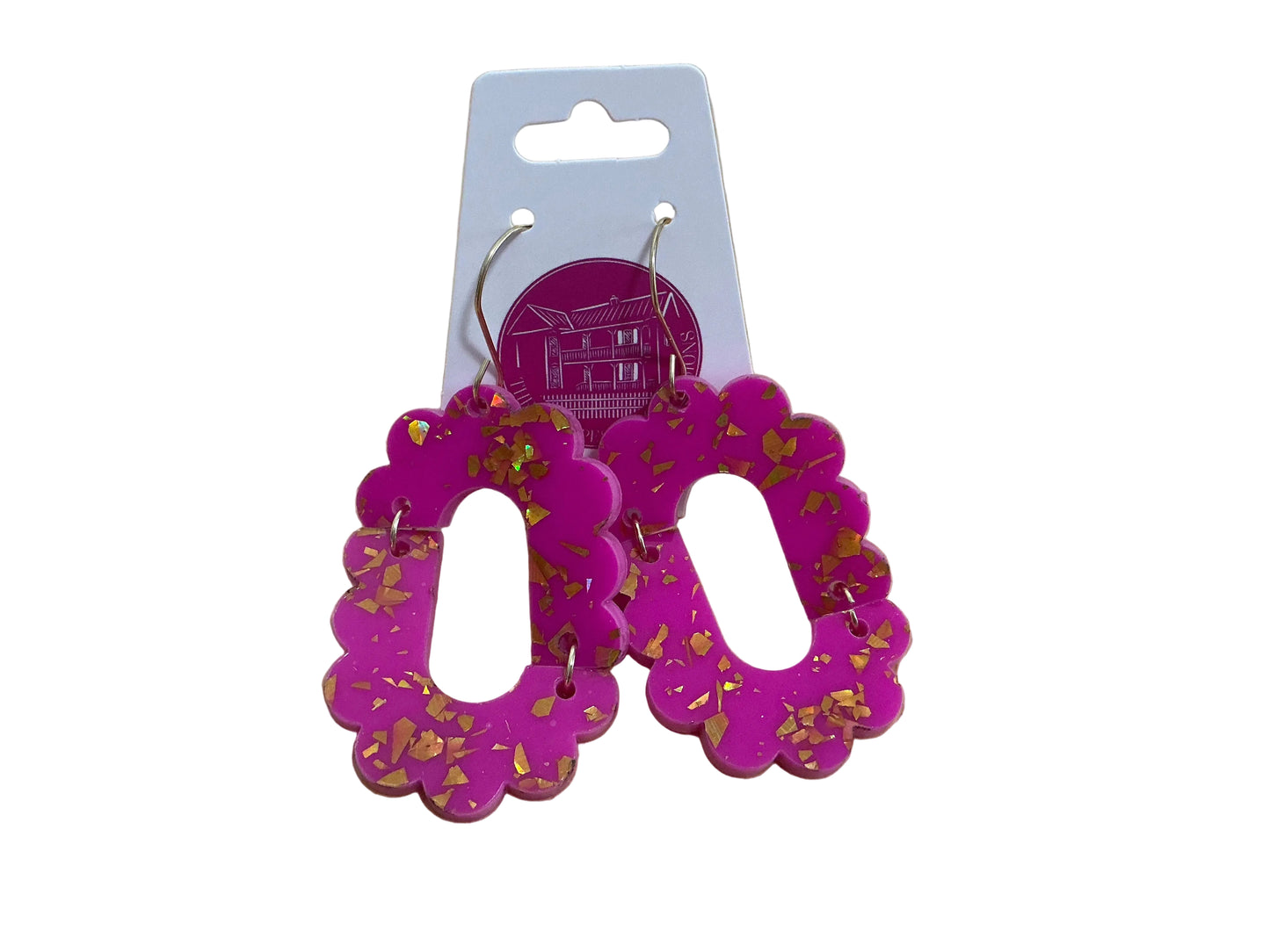 Pink Confetti Earrings