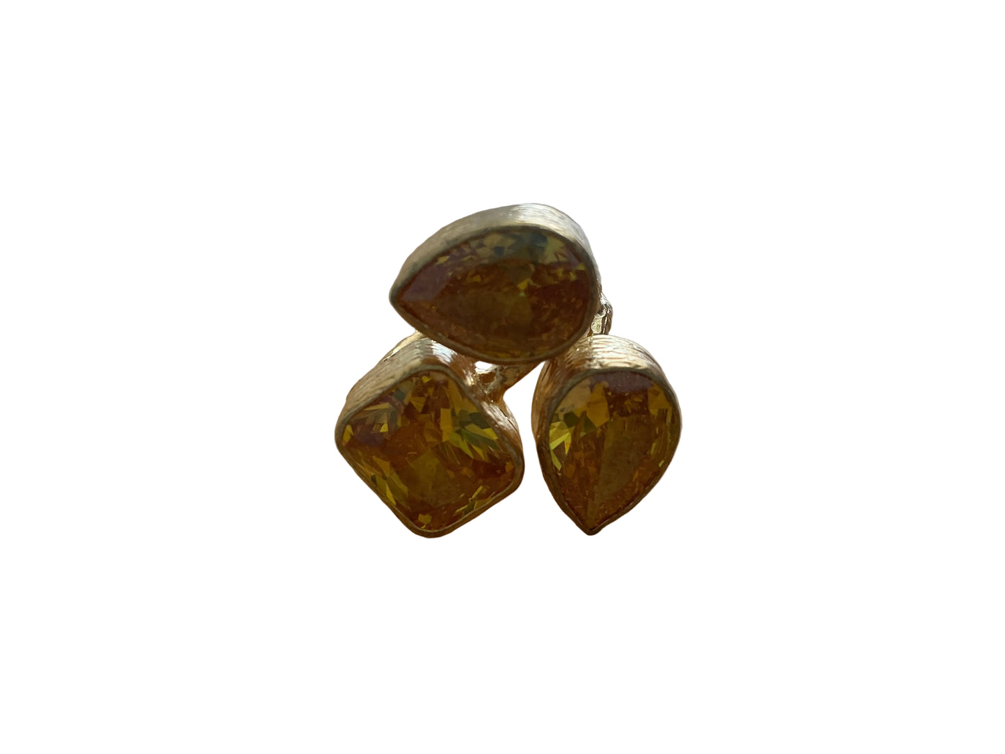 IKAT 3 Stone Gold Rings