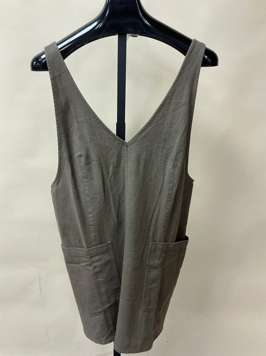 Olive Washed Denim Dress