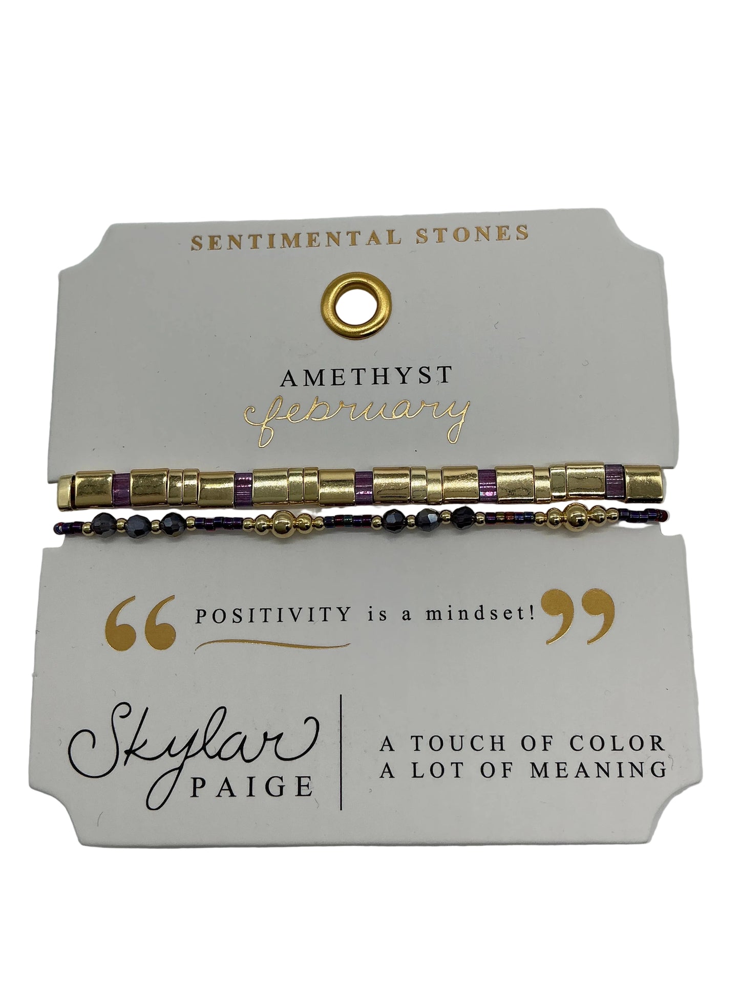MORSE CODE-SENTIMENTAL STONES COLLECTION BRACELET