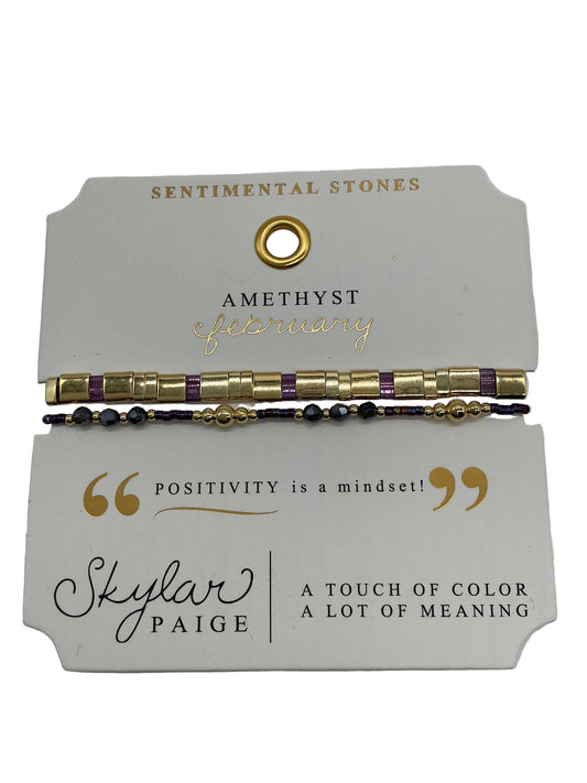 MORSE CODE-SENTIMENTAL STONES COLLECTION BRACELET