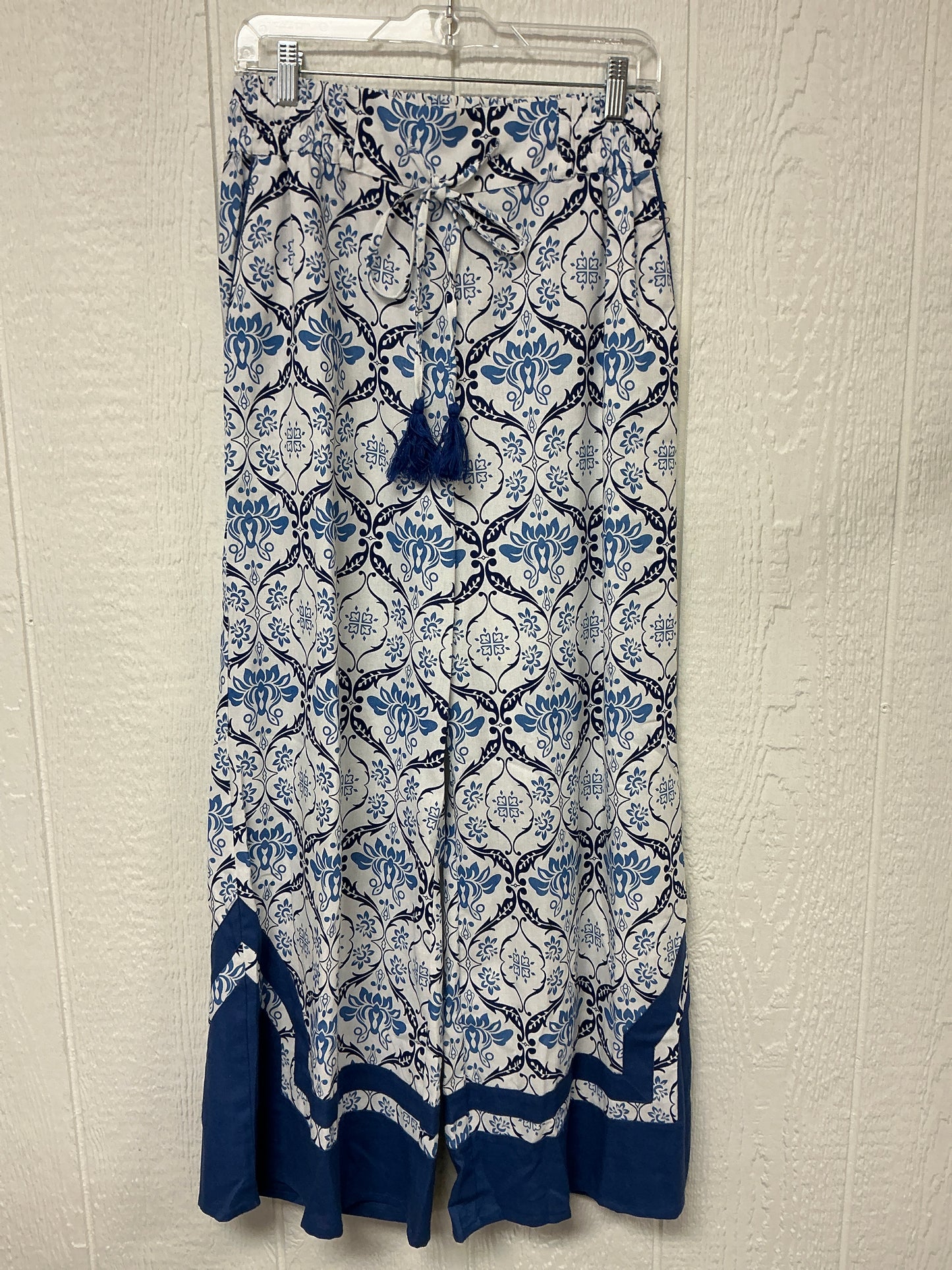 Midnight Bloom Wide Leg Pants