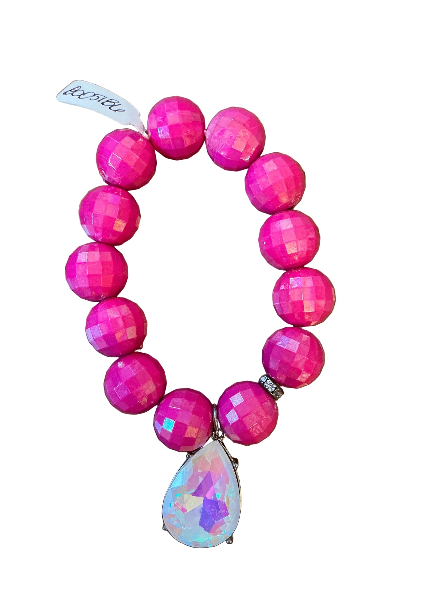 BEADED BRAC W/RHINESTONE